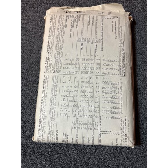 Simplicity 7331 Womens Sewing Pattern Size 20 EUR 48 Vintage 1986 Jumpsuit & Dre - Picture 5 of 6